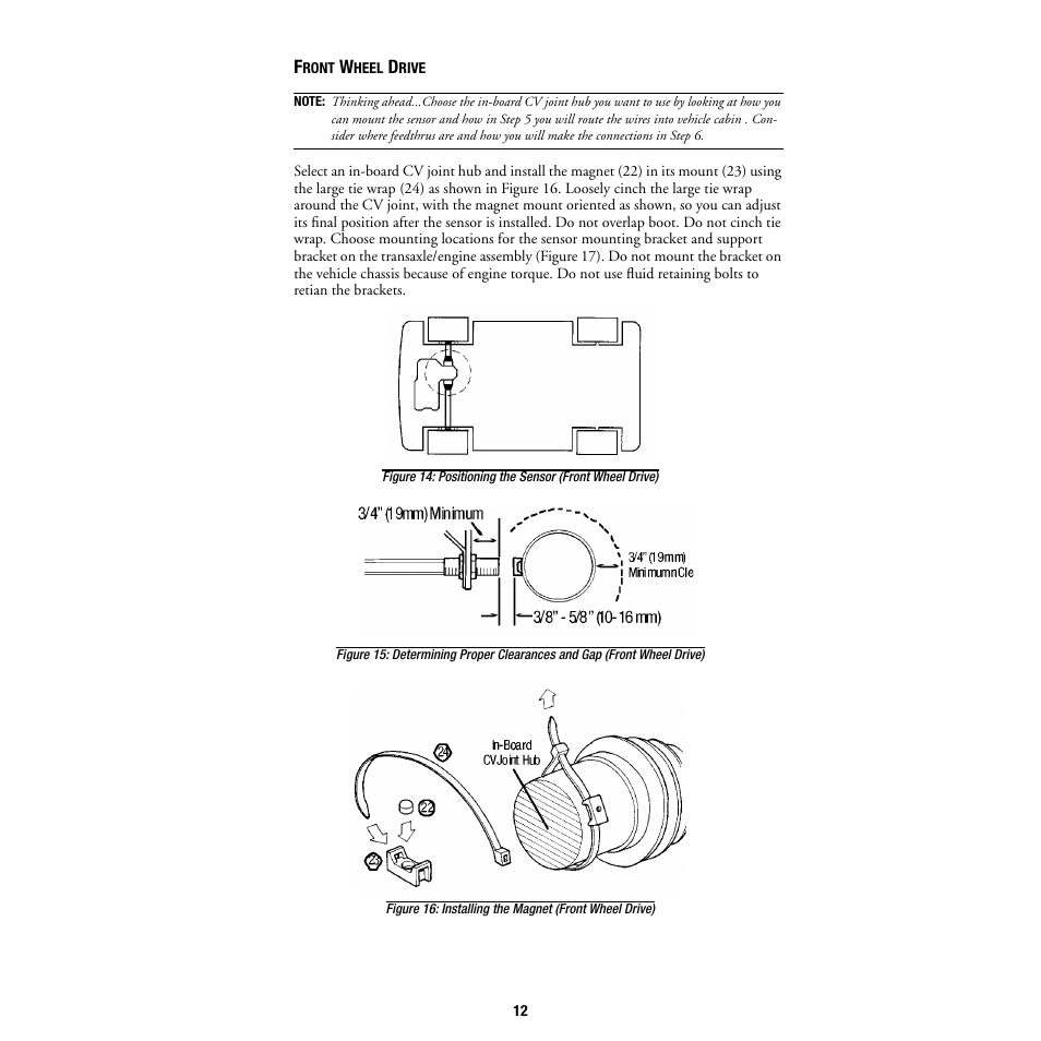 Front wheel drive, Igure 15) | DAVIS DriveRight Installation - GD (All DriveRight Models) User Manual | Page 13 / 25