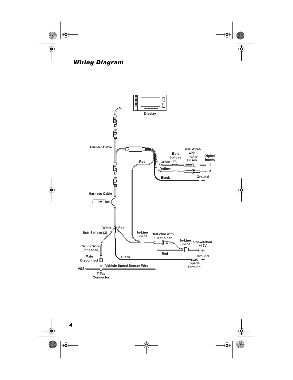 Wiring diagram, Lulqj 'ldjudp | DAVIS DriveRight Installation - VSS (8156, 8160) User Manual | Page 6 / 16