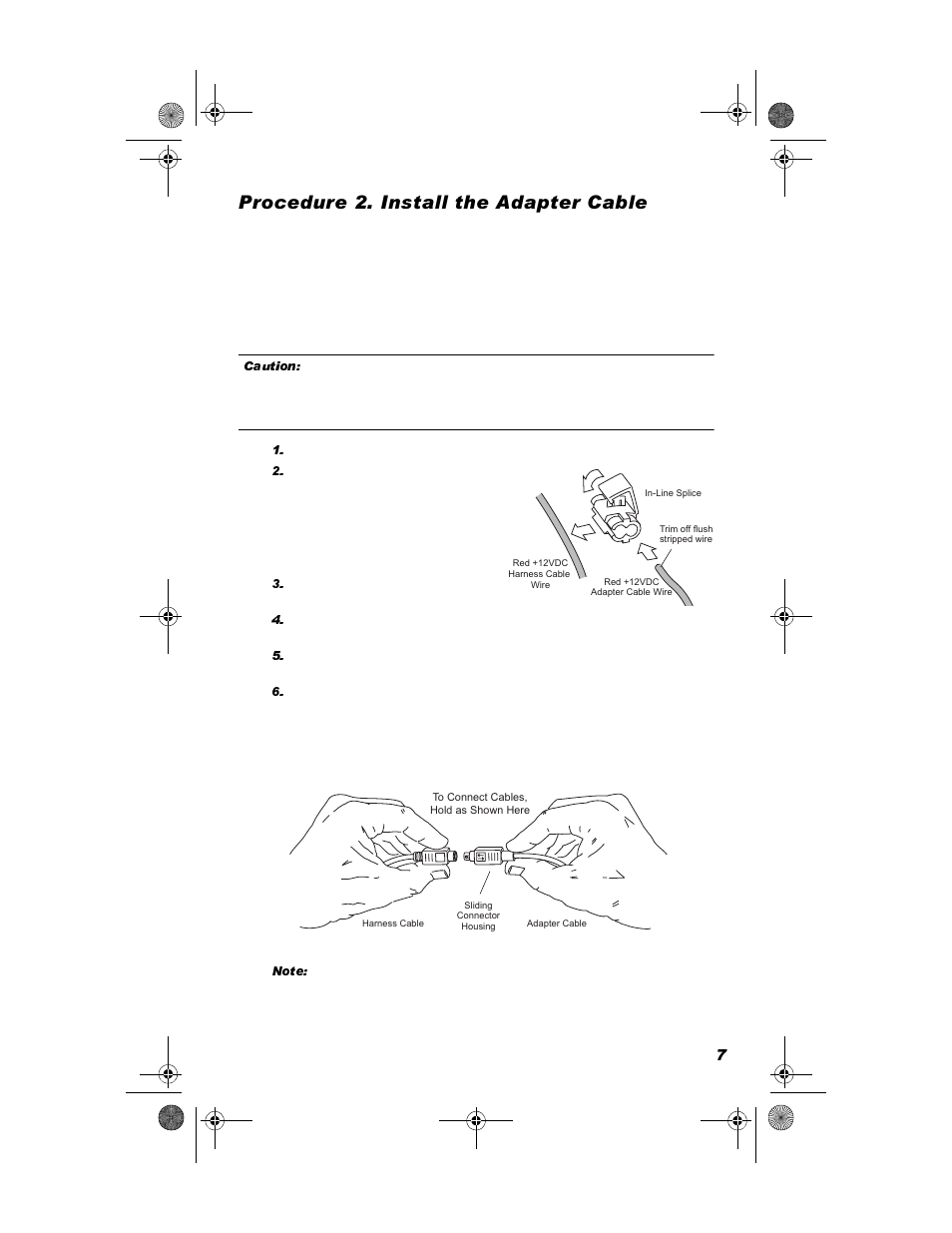 Procedure 2. install the adapter cable, 3urfhgxuh  ,qvwdoo wkh $gdswhu &deoh | DAVIS DriveRight Installation - VSS (8156, 8160) User Manual | Page 9 / 16