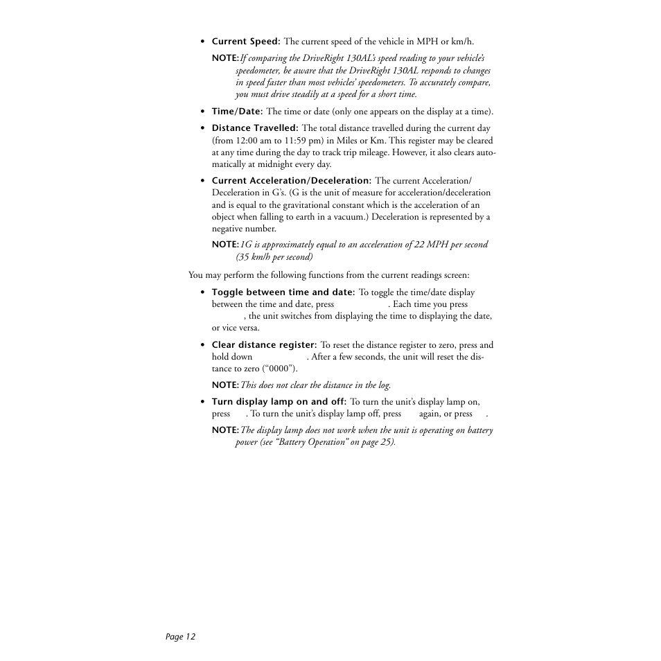 DAVIS DriveRight 130AL Manual (8140) User Manual | Page 14 / 32
