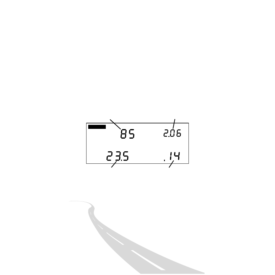 Data screens, Current readings screen | DAVIS DriveRight 500AL Manual (8155) User Manual | Page 16 / 40