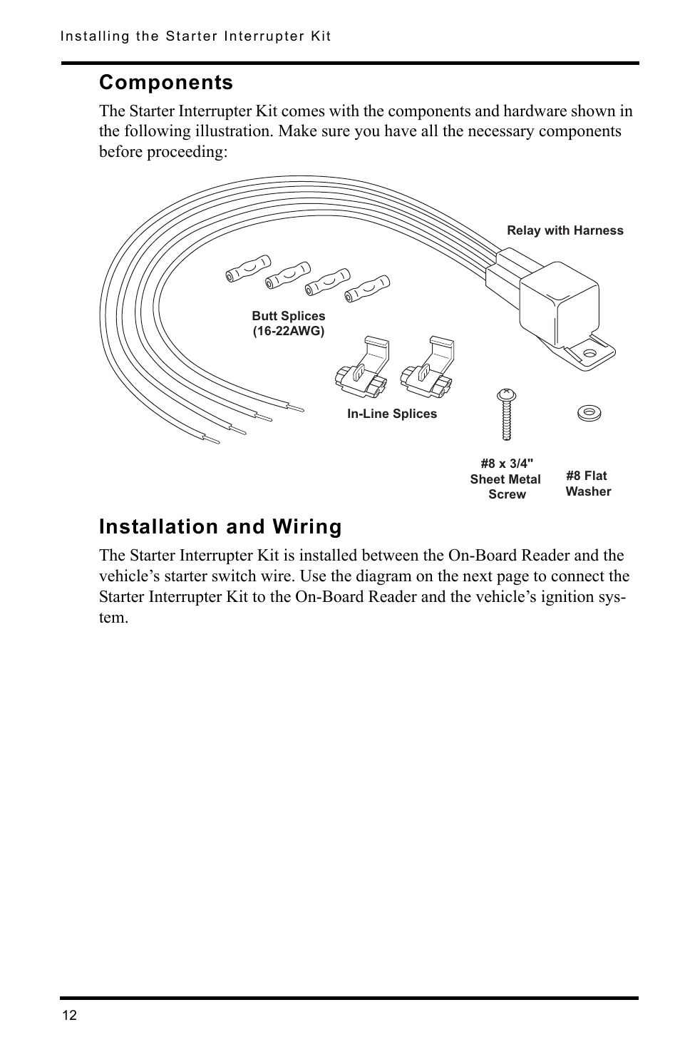 Components, Installation and wiring | DAVIS SmartCard Users Guide (8105, 8108, 8112) User Manual | Page 14 / 16