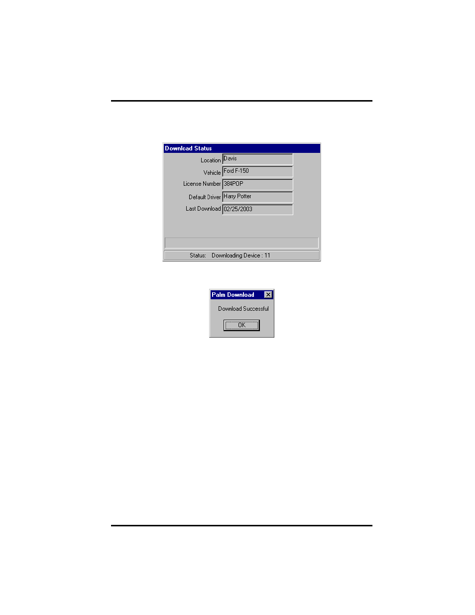 DAVIS DriveRight Palm Download Kit Manual (8181) User Manual | Page 5 / 8