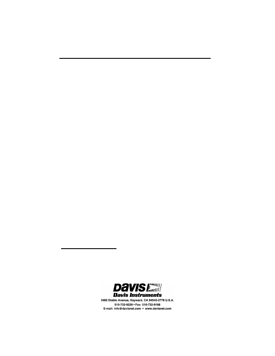 Contacting davis technical support | DAVIS DriveRight Palm Download Kit Manual (8181) User Manual | Page 8 / 8