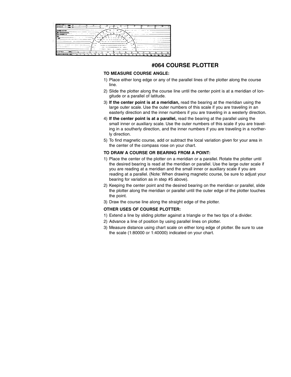 064 course plotter | DAVIS Charting Kit User Manual | Page 3 / 4