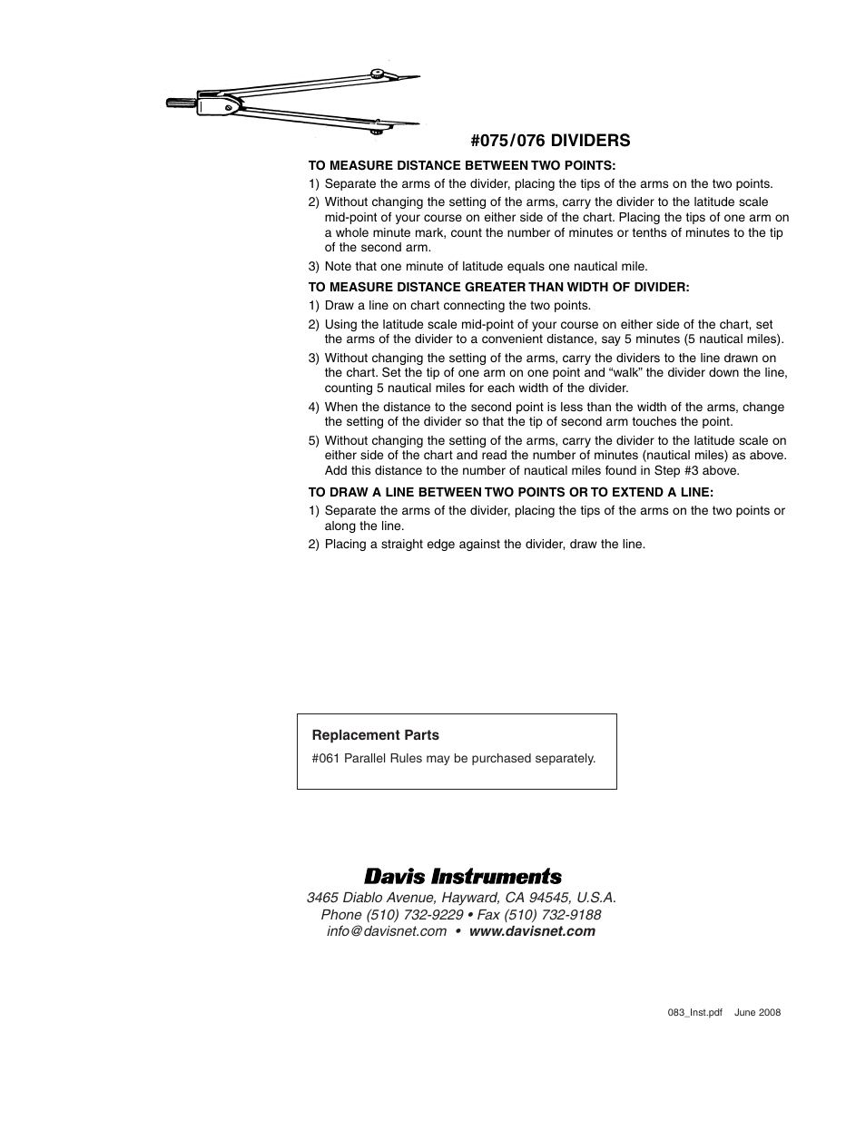 DAVIS Charting Kit User Manual | Page 4 / 4