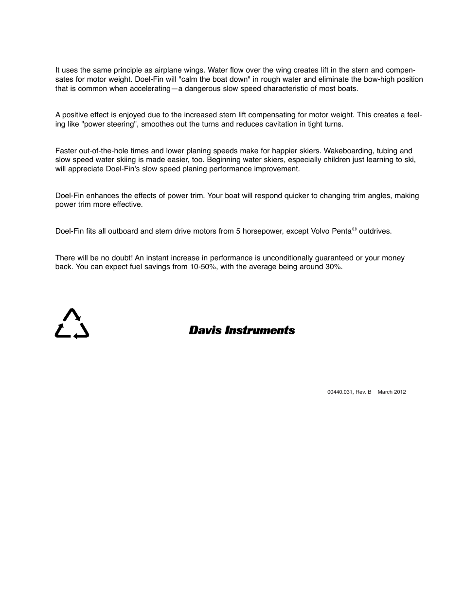 DAVIS Doel-Fin User Manual | Page 2 / 2