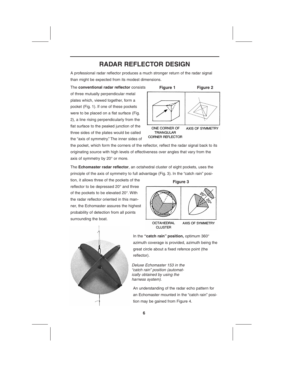 Radar reflector design | DAVIS EchoMaster Radar Reflector User Manual | Page 6 / 16