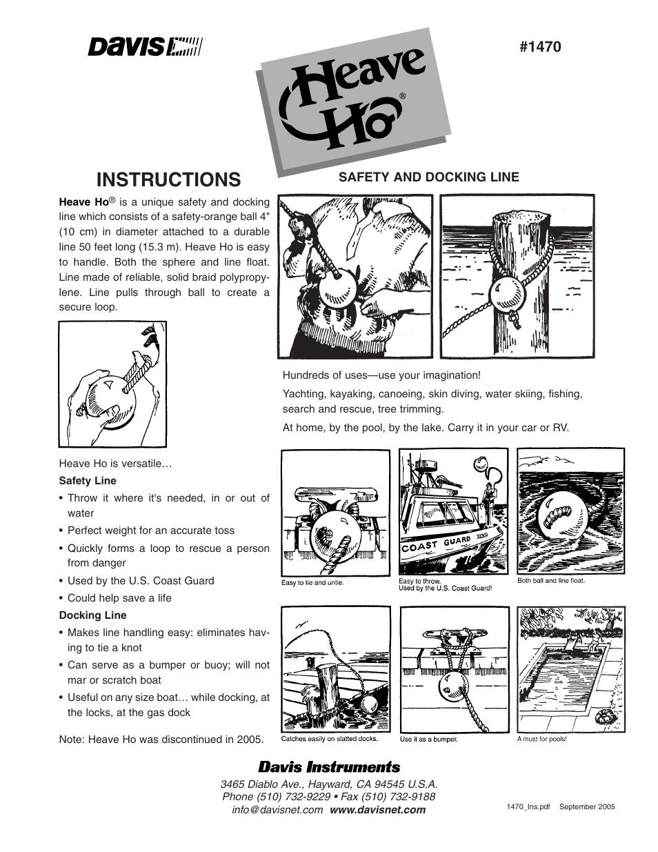 DAVIS Heave Ho User Manual | 1 page