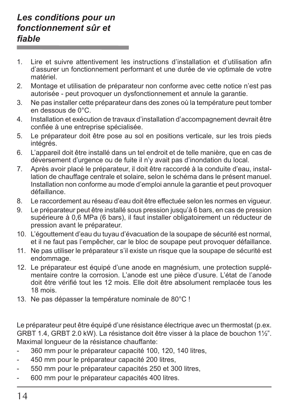 KOSPEL SW Termo Max User Manual | Page 14 / 32