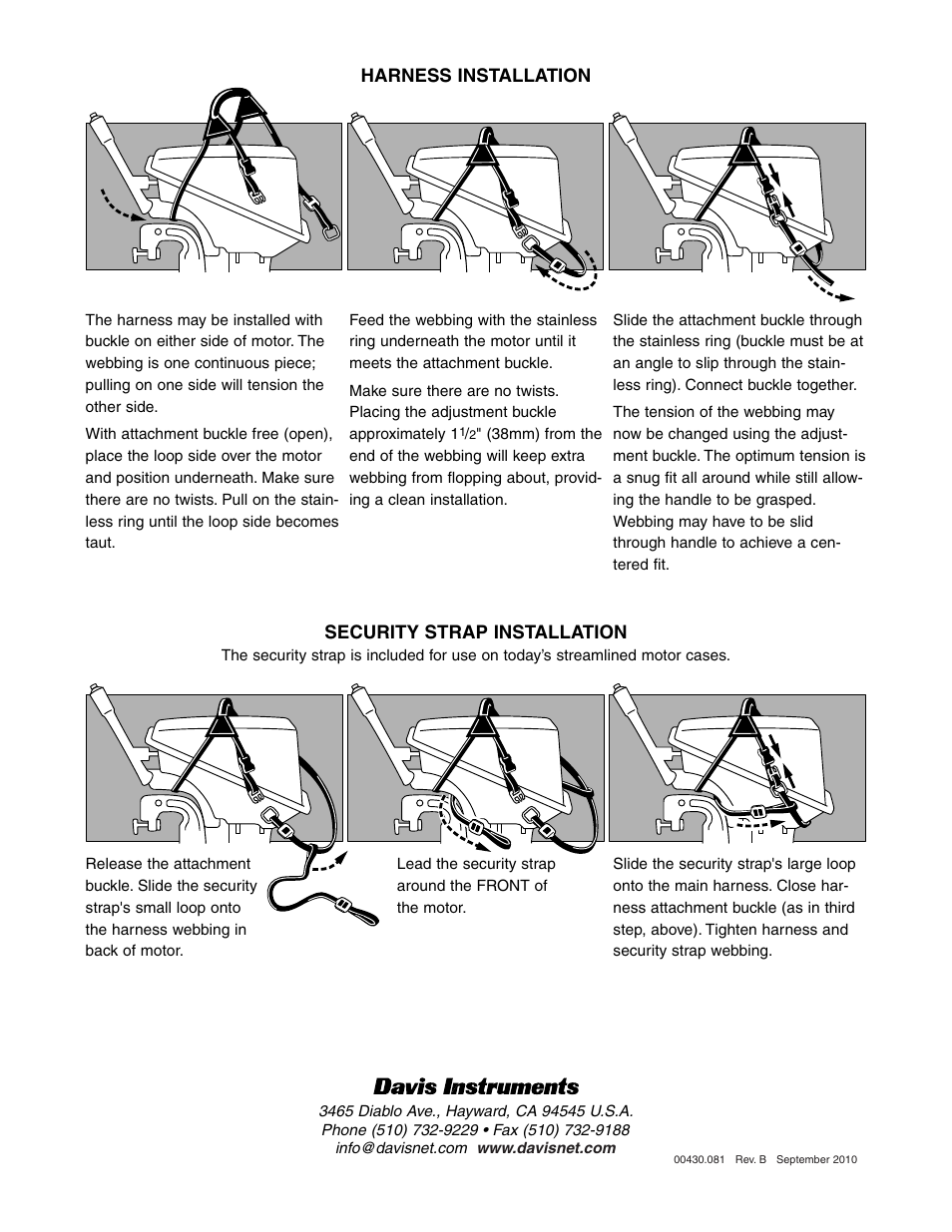 DAVIS MOTOR CADDY User Manual | Page 2 / 2