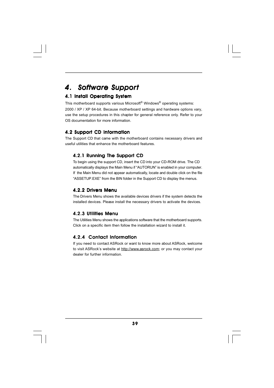 ASRock 939Dual-SATA2 User Manual | Page 39 / 40