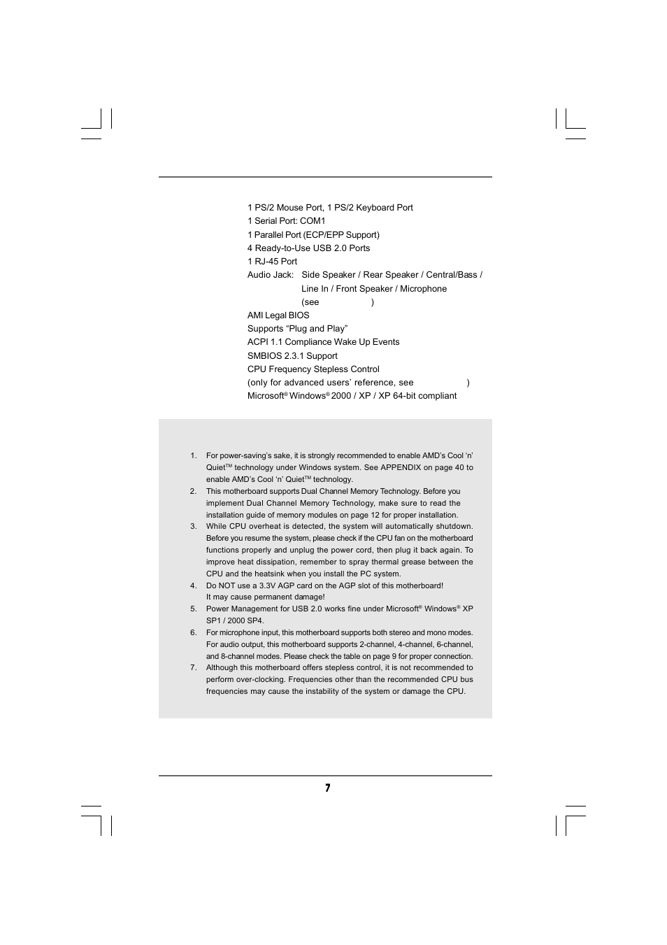 Caution | ASRock 939Dual-SATA2 User Manual | Page 7 / 40