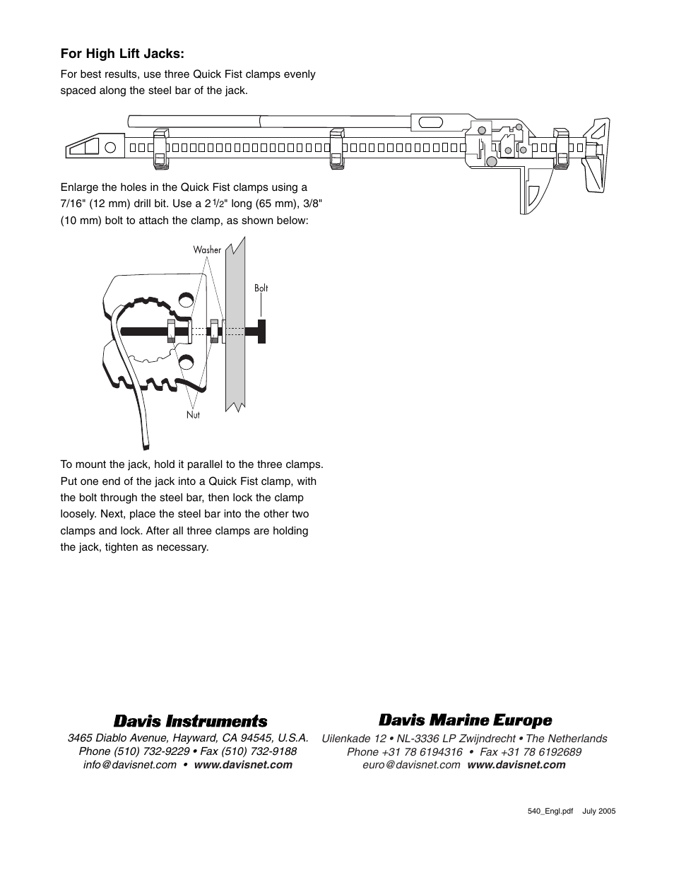 DAVIS Quick Fist (Regular) User Manual | Page 2 / 2