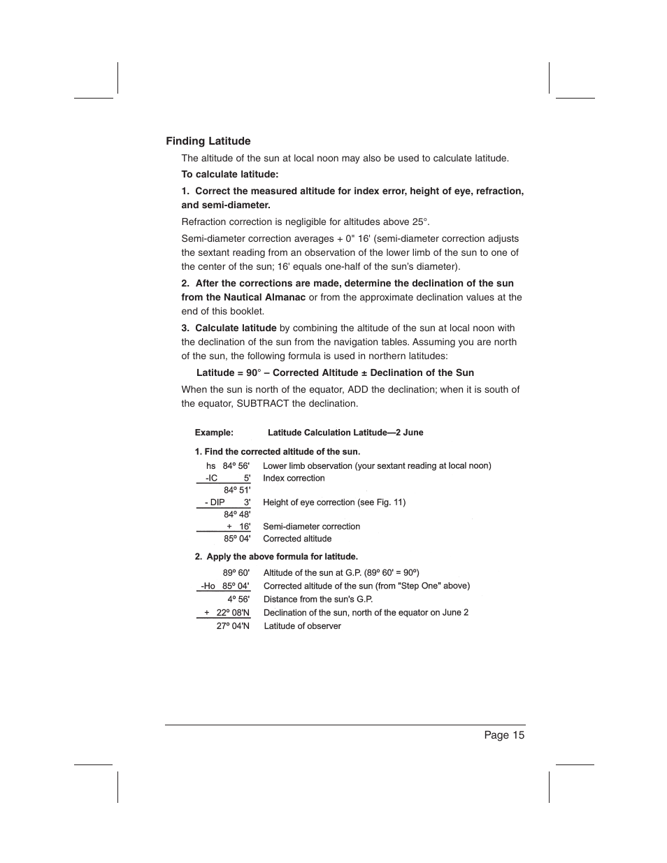 DAVIS Mark 15, 25 Sextant User Manual | Page 17 / 24
