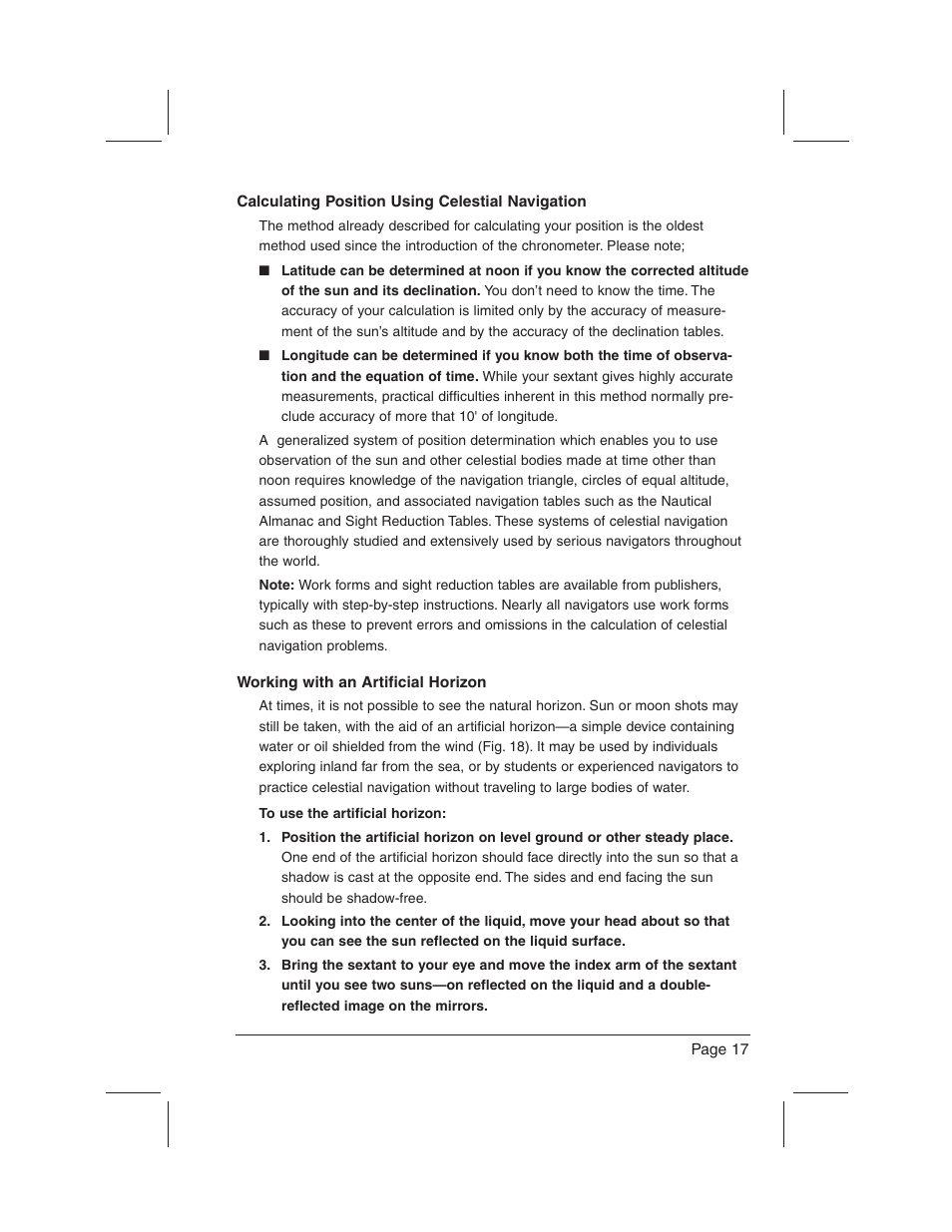 DAVIS Mark 15, 25 Sextant User Manual | Page 19 / 24