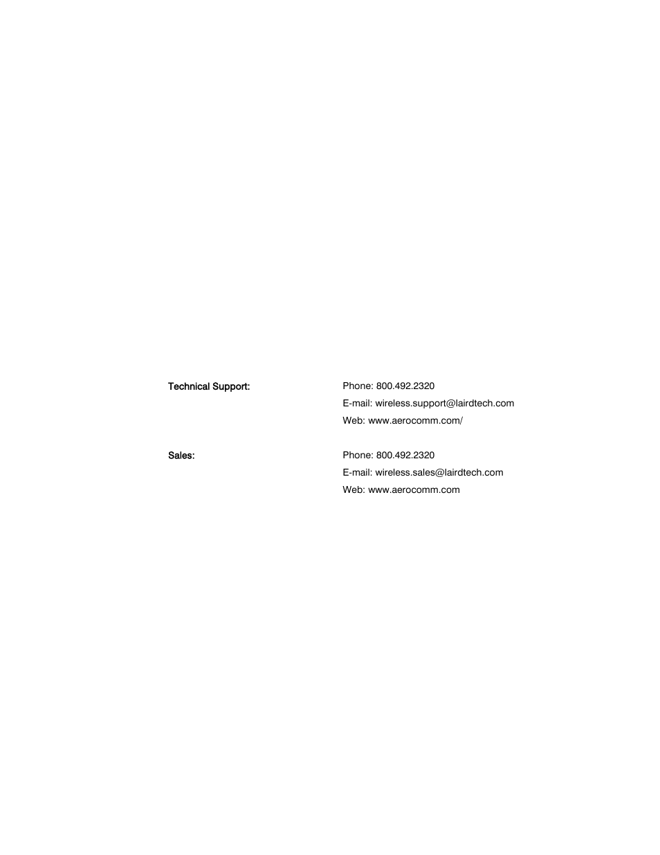 AeroComm TRANSCEIVER ZB2430 User Manual | Page 2 / 62