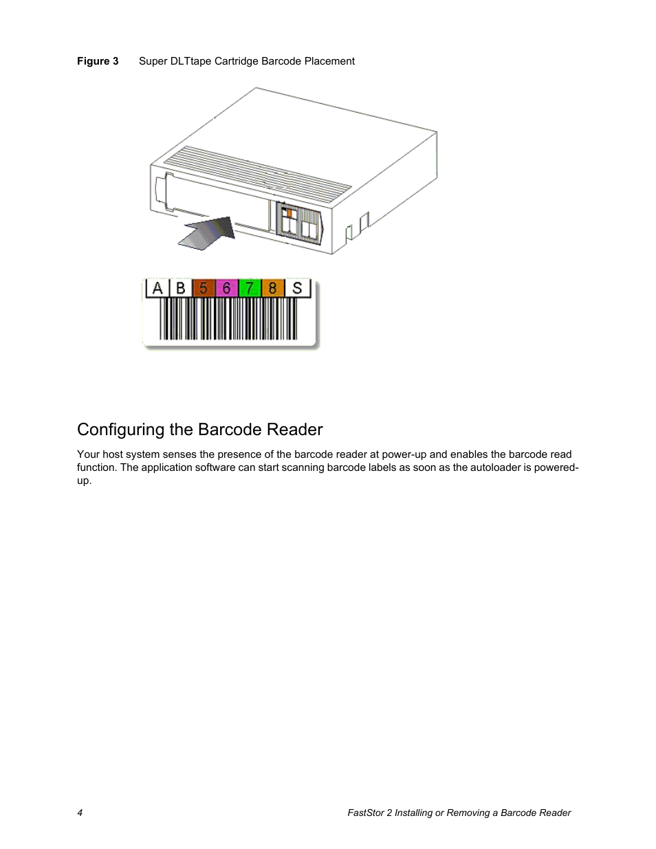 Configuring the barcode reader | ADIC 2 User Manual | Page 4 / 6
