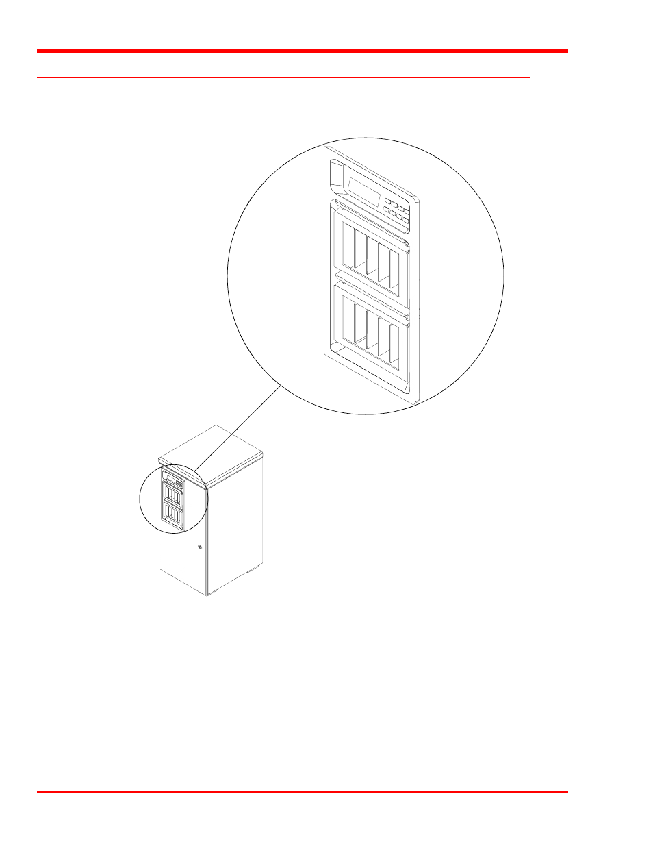 Front panel switches and indicators | ADIC Scalar Series User Manual | Page 30 / 84