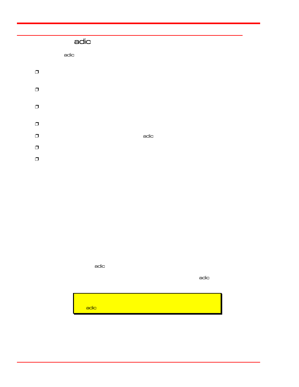 When you call adic adic customer assistance | ADIC Scalar Series User Manual | Page 60 / 84