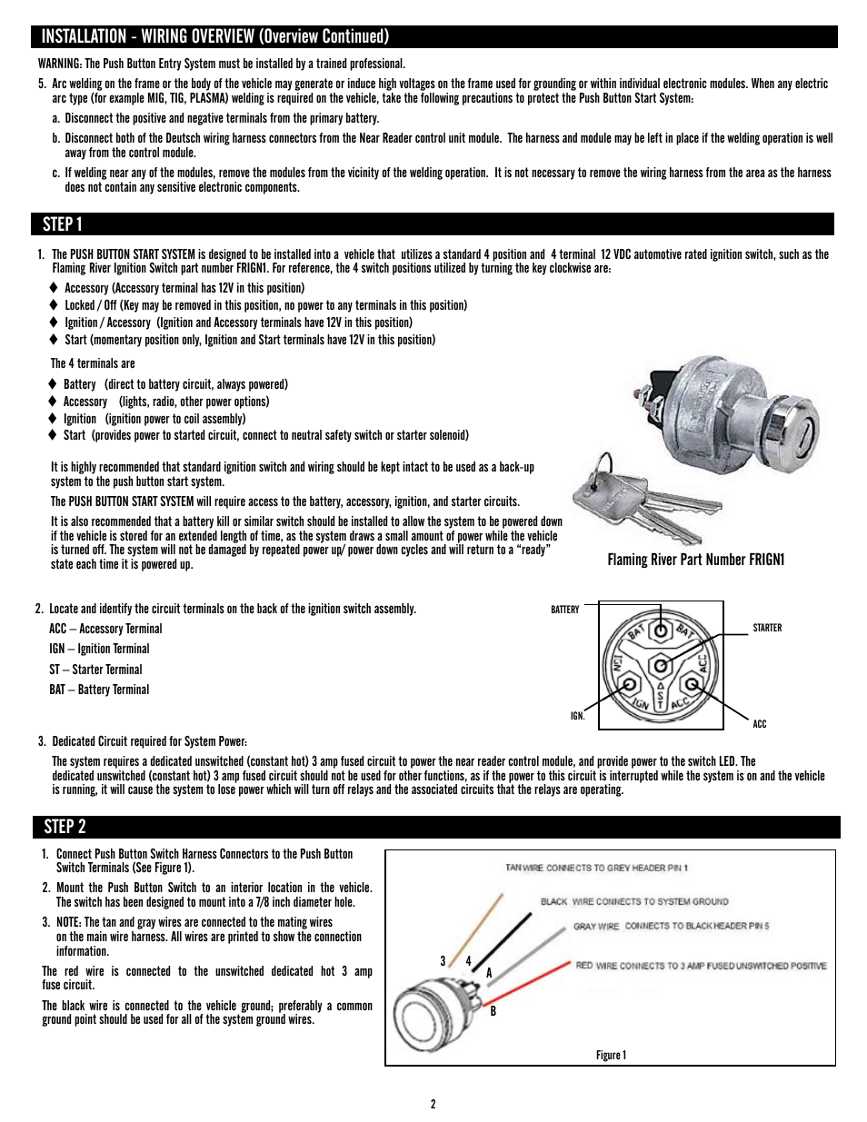 Step 2 | Flaming River Keyless Ignition Systems User Manual | Page 2 / 11
