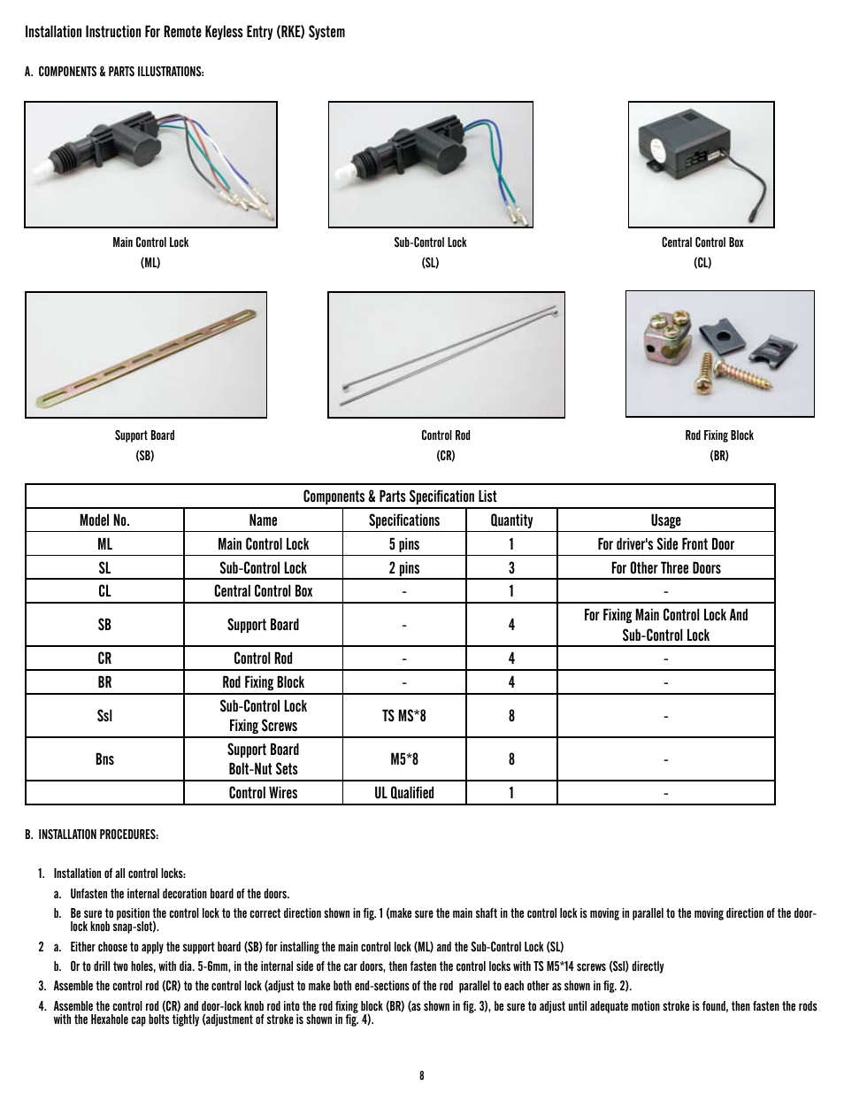 Flaming River Keyless Ignition Systems User Manual | Page 8 / 11