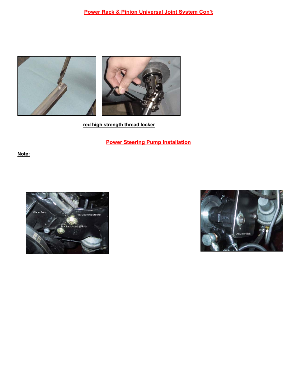 Flaming River Mustang Rack & Pinion Cradle Kits 1965-70 User Manual | Page 11 / 12