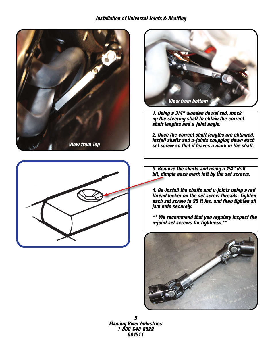 Flaming River Comet/Falcon Rack and Pinion Cradle 1960-65 User Manual | Page 10 / 12