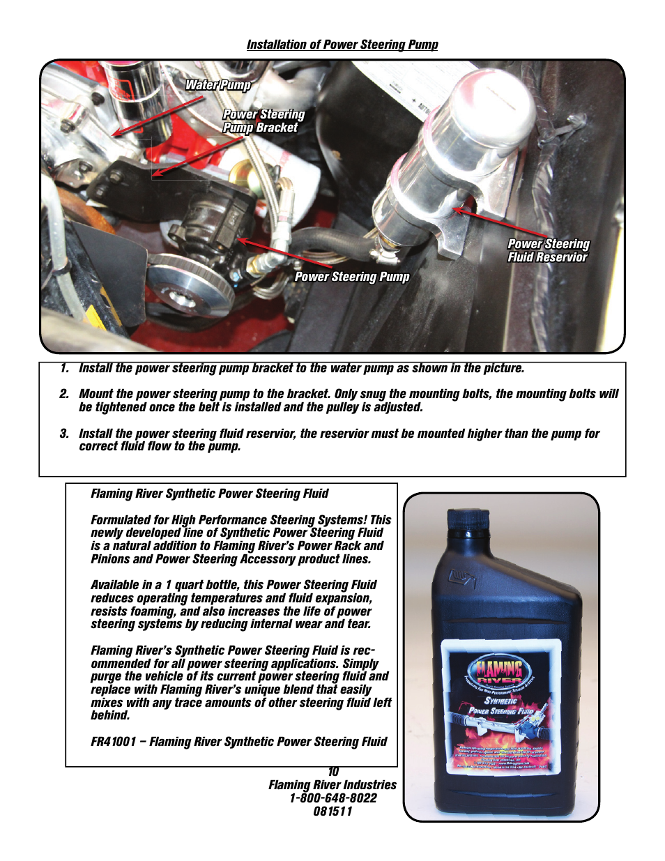 Flaming River Comet/Falcon Rack and Pinion Cradle 1960-65 User Manual | Page 11 / 12