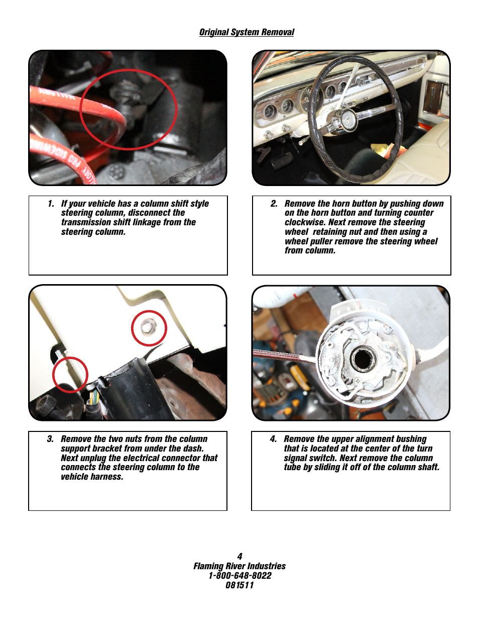 Flaming River Comet/Falcon Rack and Pinion Cradle 1960-65 User Manual | Page 5 / 12