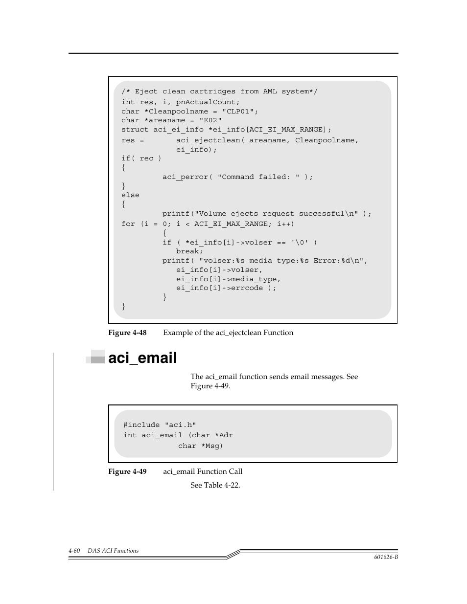 Aci_email, Aci_email -60, Figure 4-48 | Figure 4-49 | ADIC Server User Manual | Page 102 / 218