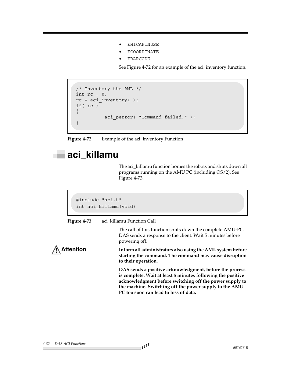 Aci_killamu, Aci_killamu -82, Figure 4-72 | Figure 4-73 | ADIC Server User Manual | Page 124 / 218