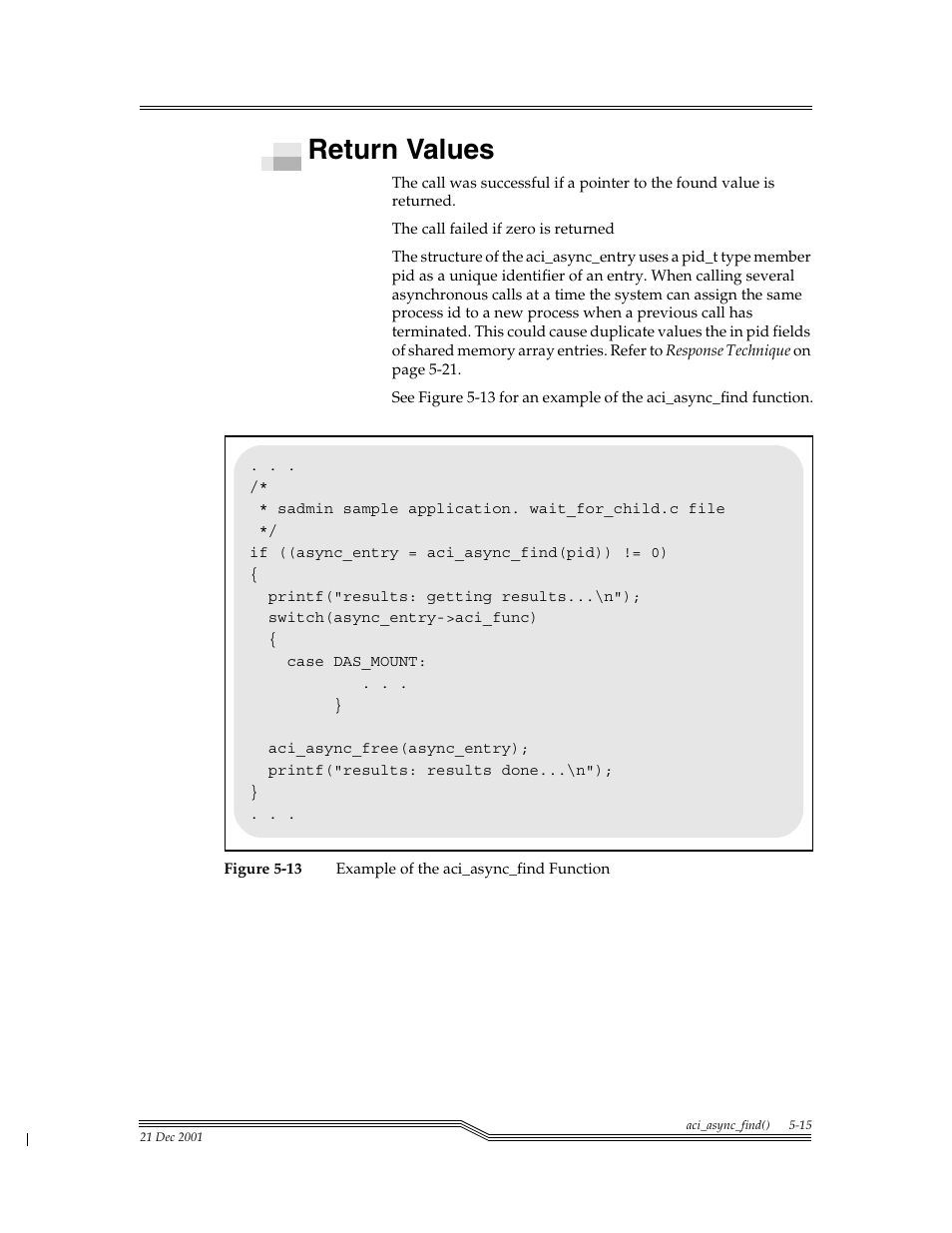 Return values, Return values -15, Figure 5-13 | ADIC Server User Manual | Page 187 / 218