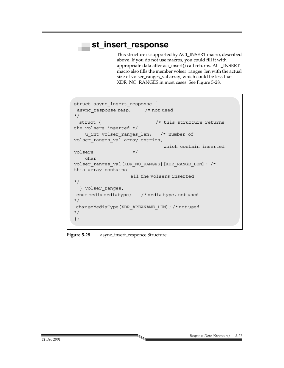 St_insert_response, St_insert_response -27, Figure 5-28 | ADIC Server User Manual | Page 199 / 218