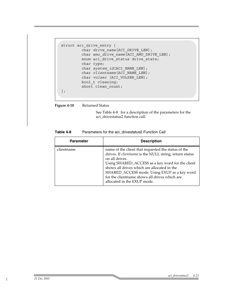 Figure 4-18, Table 4-8, Para | ADIC Server User Manual | Page 65 / 218