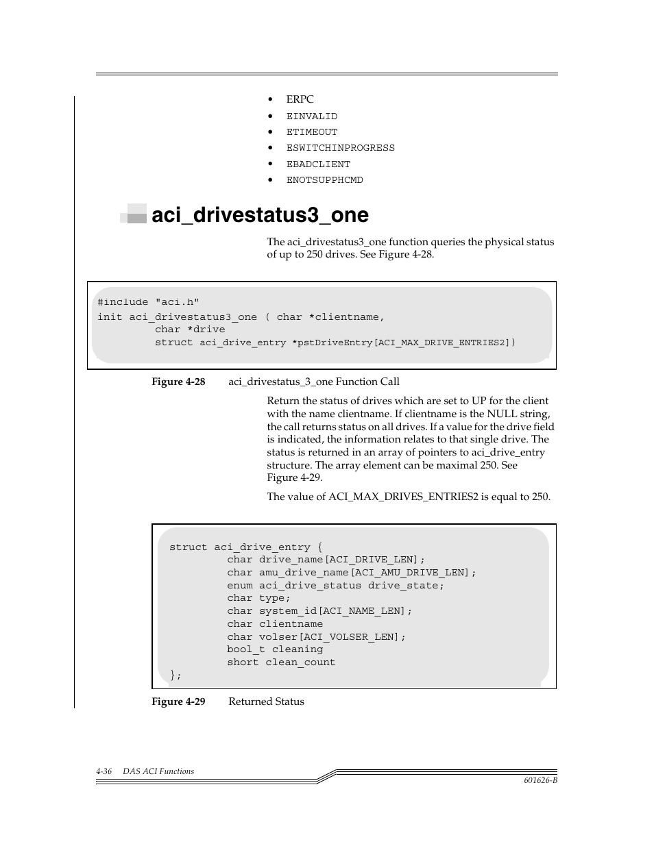 Aci_drivestatus3_one, Aci_drivestatus3_one -36, Figure 4-28 | Figure 4-29 | ADIC Server User Manual | Page 78 / 218