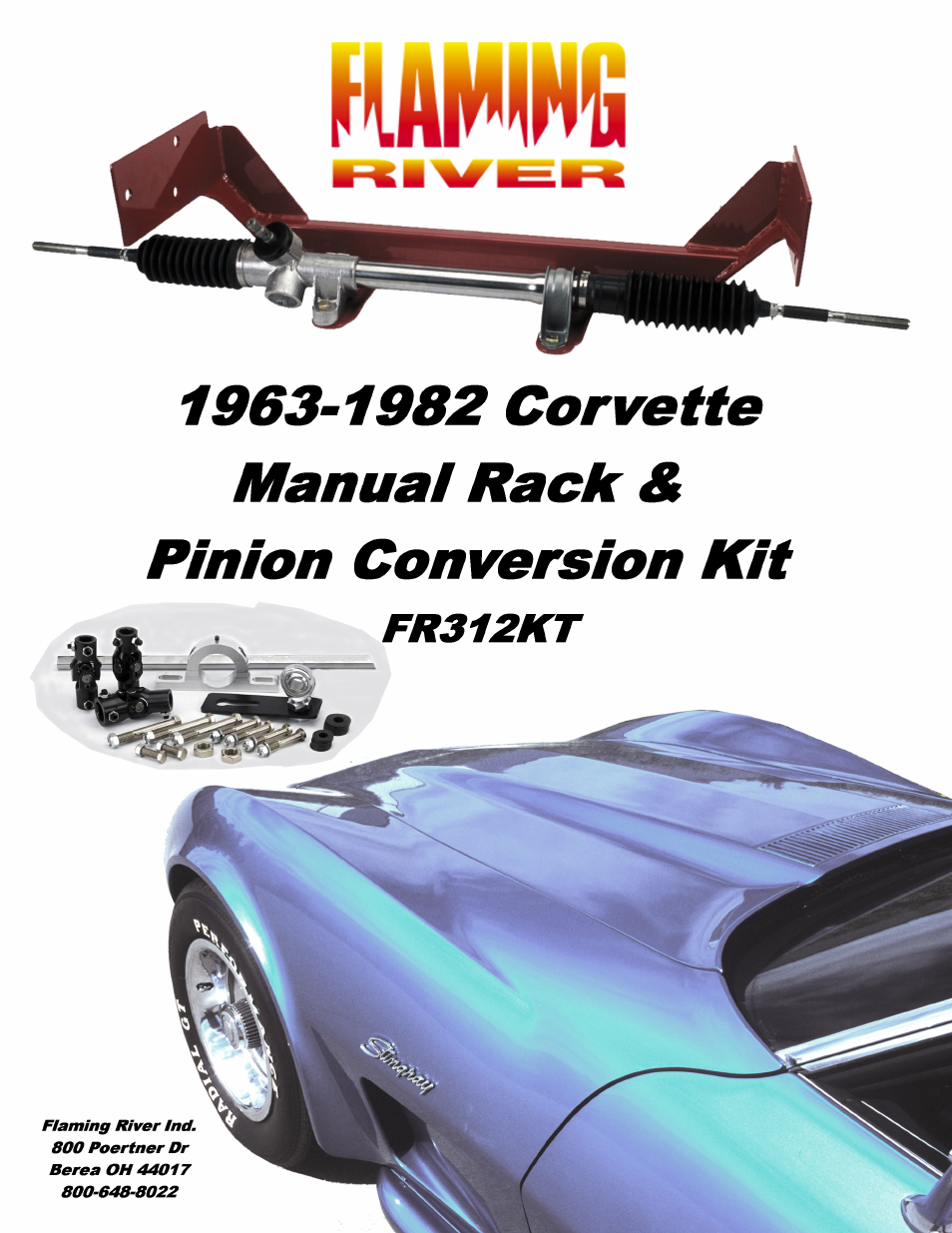 Flaming River FR312KT 63-82 Corvette Rack User Manual | 8 pages