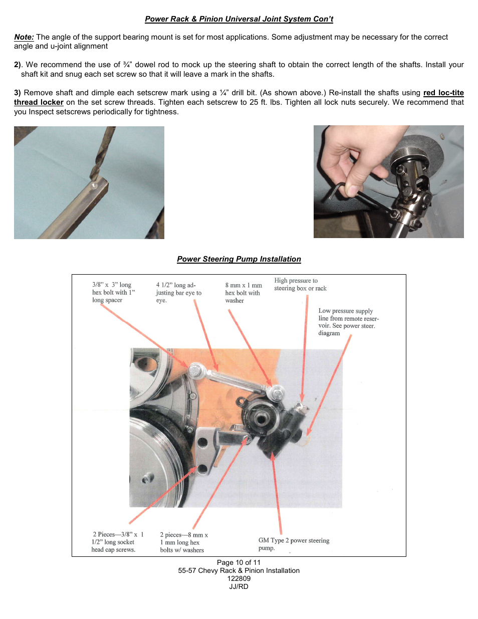 Flaming River Tri-5 5 Power Rack and Pinion User Manual | Page 11 / 12