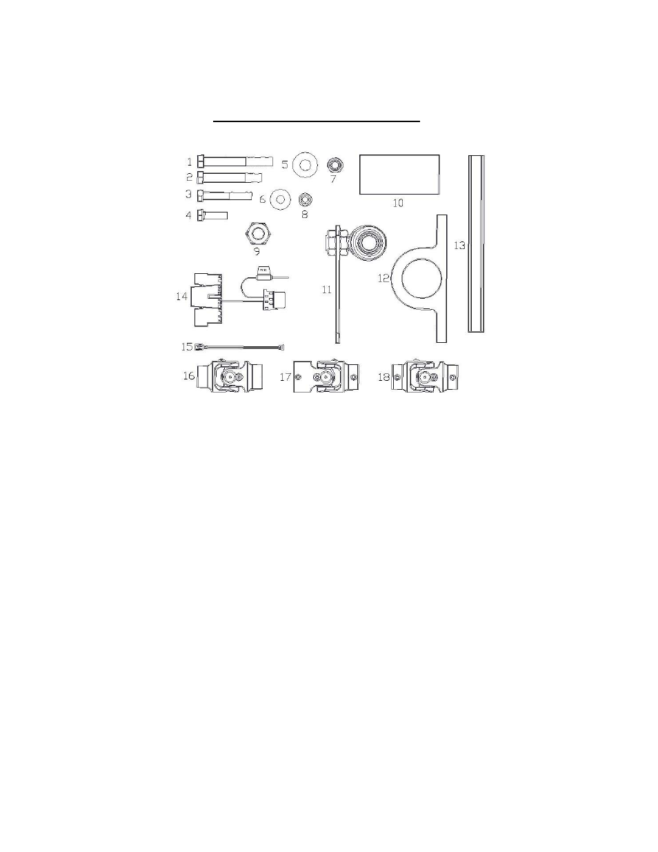 Installation kit hardware package | Flaming River Camaro Rack & Pinion Cradle Kits 1967-69 User Manual | Page 10 / 10