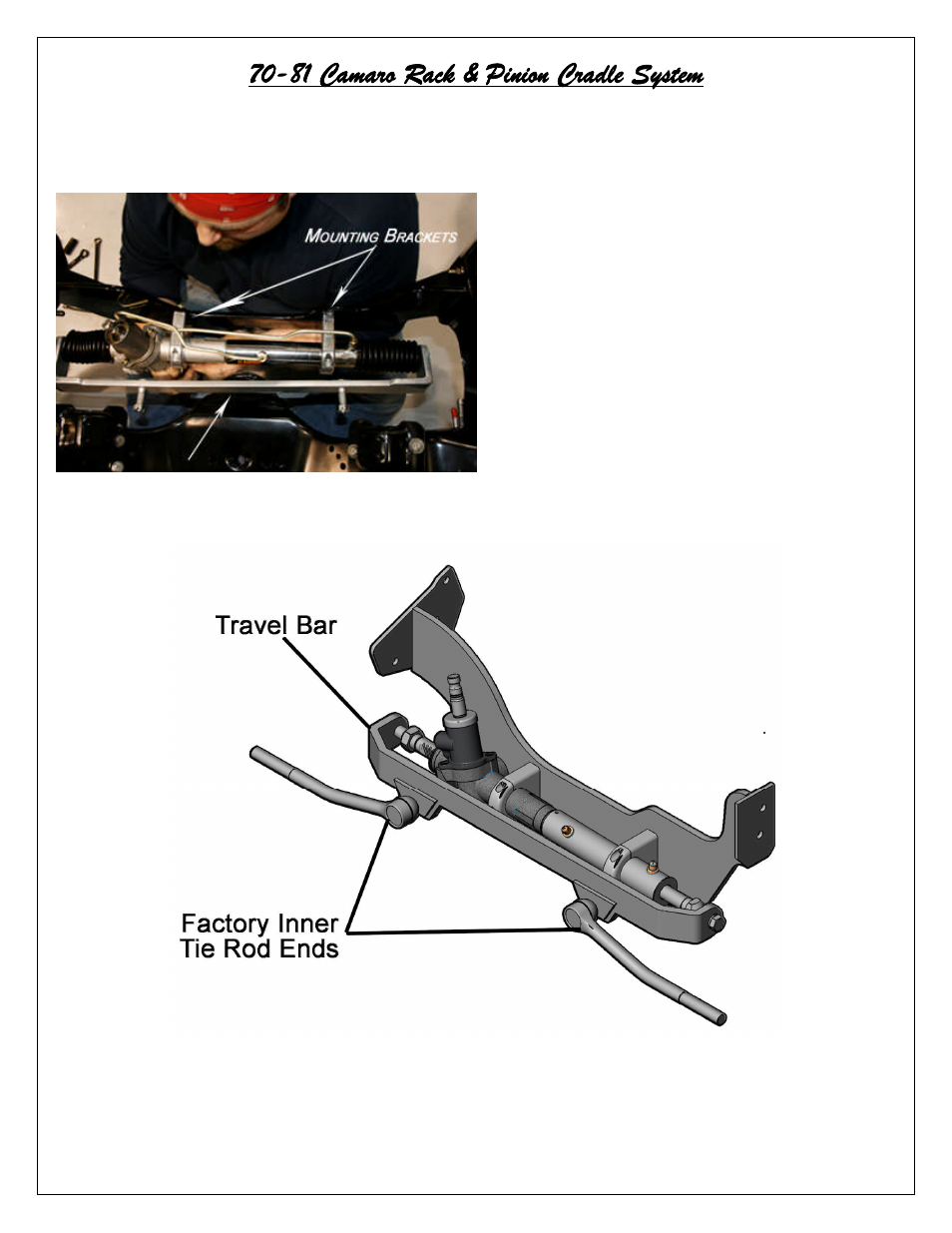 81 camaro rack & pinion cradle system | Flaming River Camaro Rack & Pinion Cradle Kits 1970-81 User Manual | Page 10 / 12