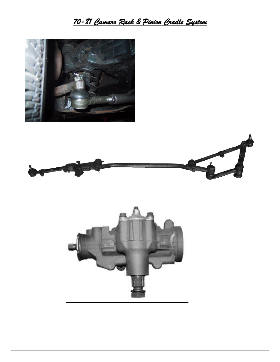 81 camaro rack & pinion cradle system | Flaming River Camaro Rack & Pinion Cradle Kits 1970-81 User Manual | Page 6 / 12