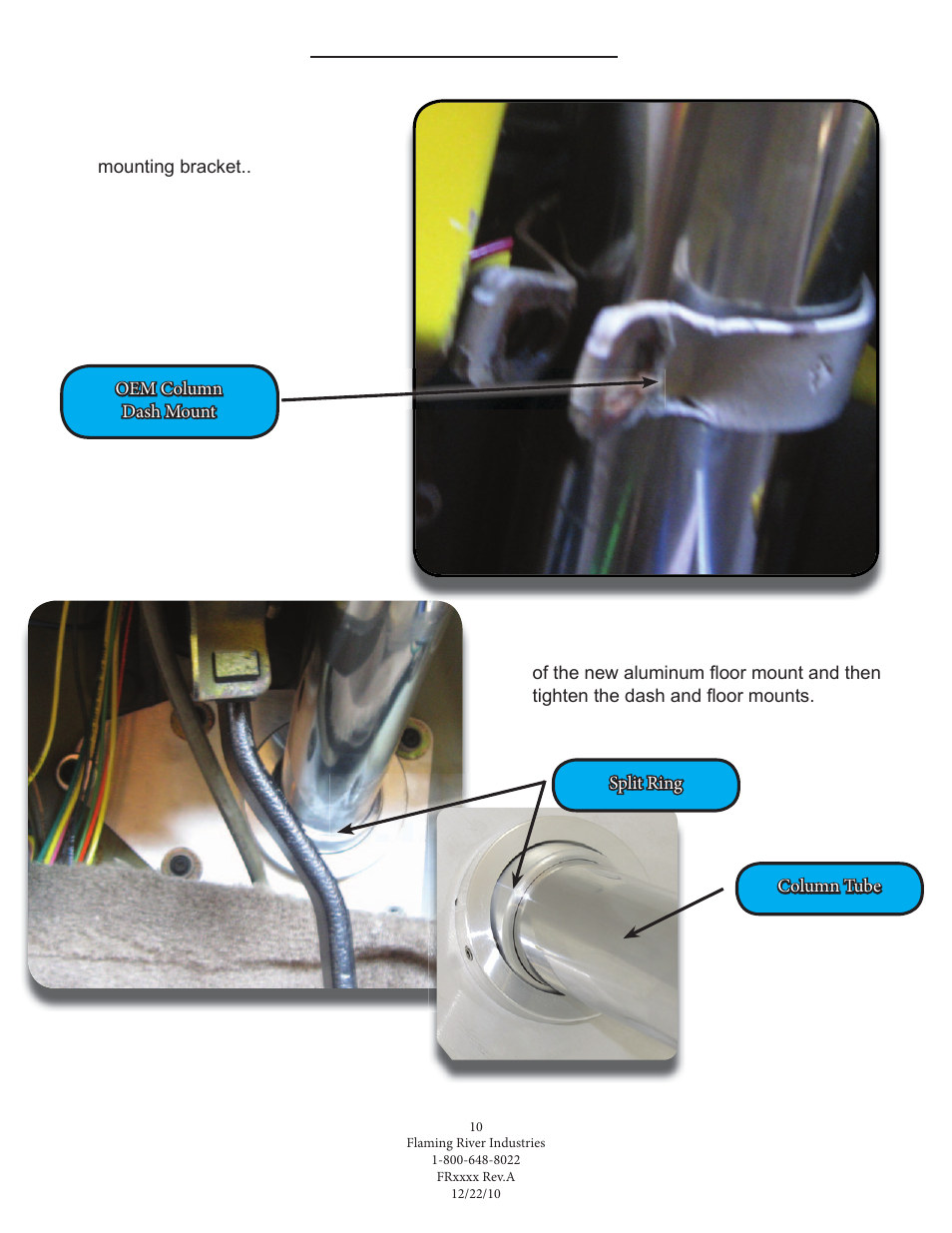 Flaming River Chevelle/El Camino Rack and Pinion 1964-67 User Manual | Page 11 / 16