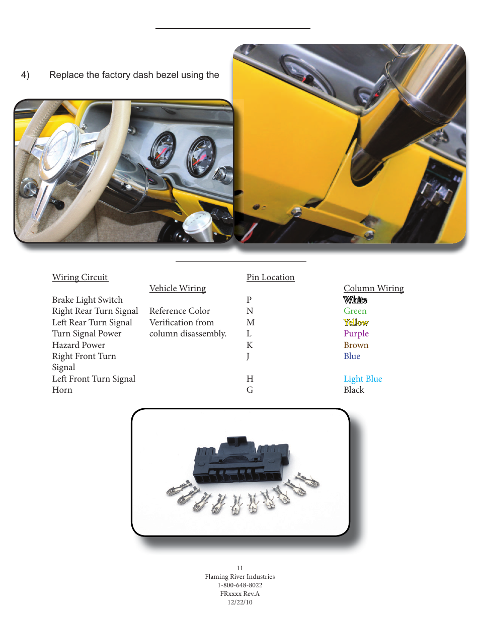 Flaming River Chevelle/El Camino Rack and Pinion 1964-67 User Manual | Page 12 / 16