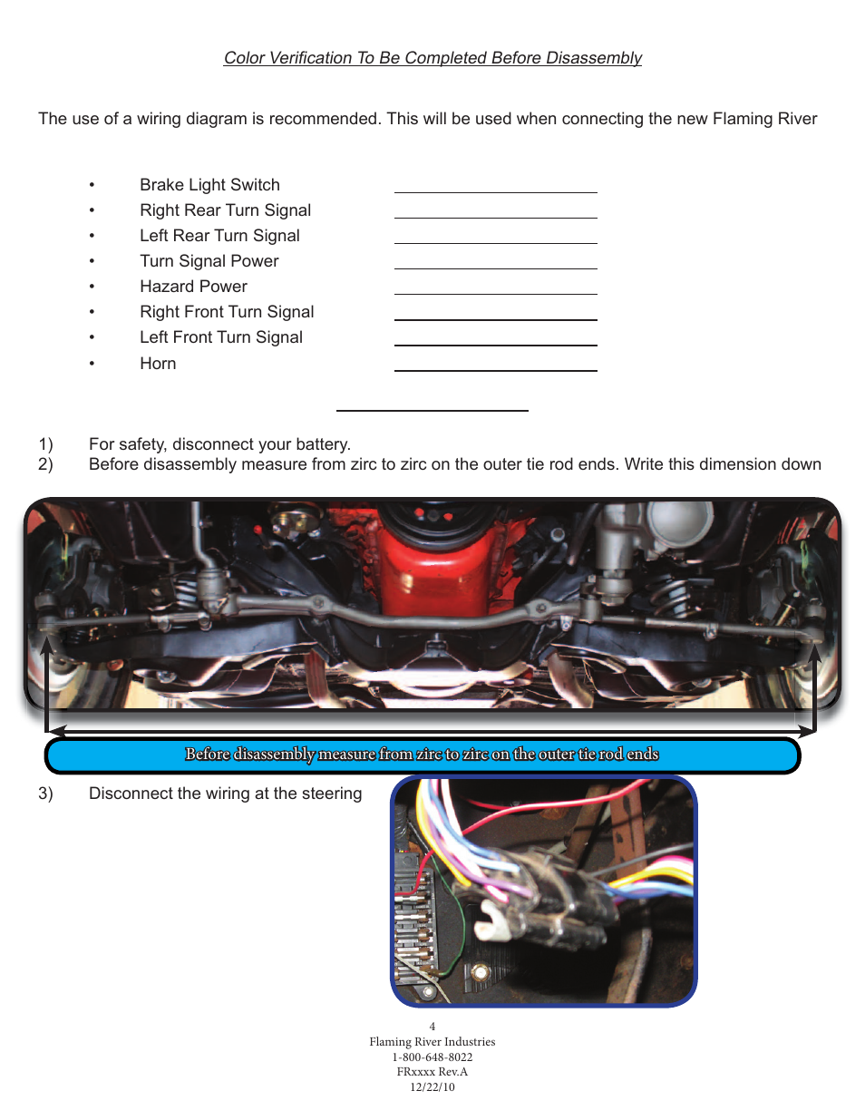 Flaming River Chevelle/El Camino Rack and Pinion 1964-67 User Manual | Page 5 / 16