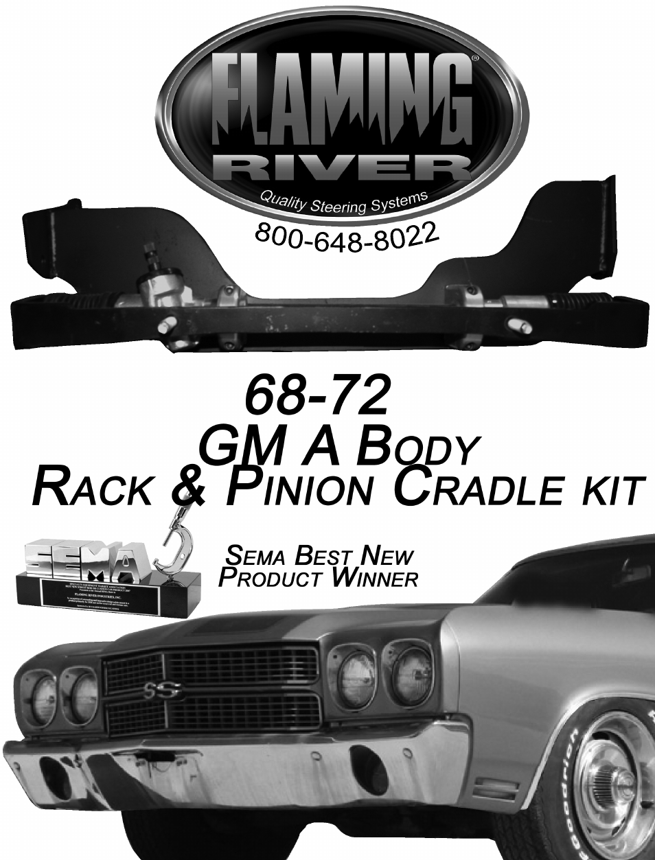 Flaming River Chevelle/El Camino Rack and Pinion 1968-72 User Manual | 15 pages