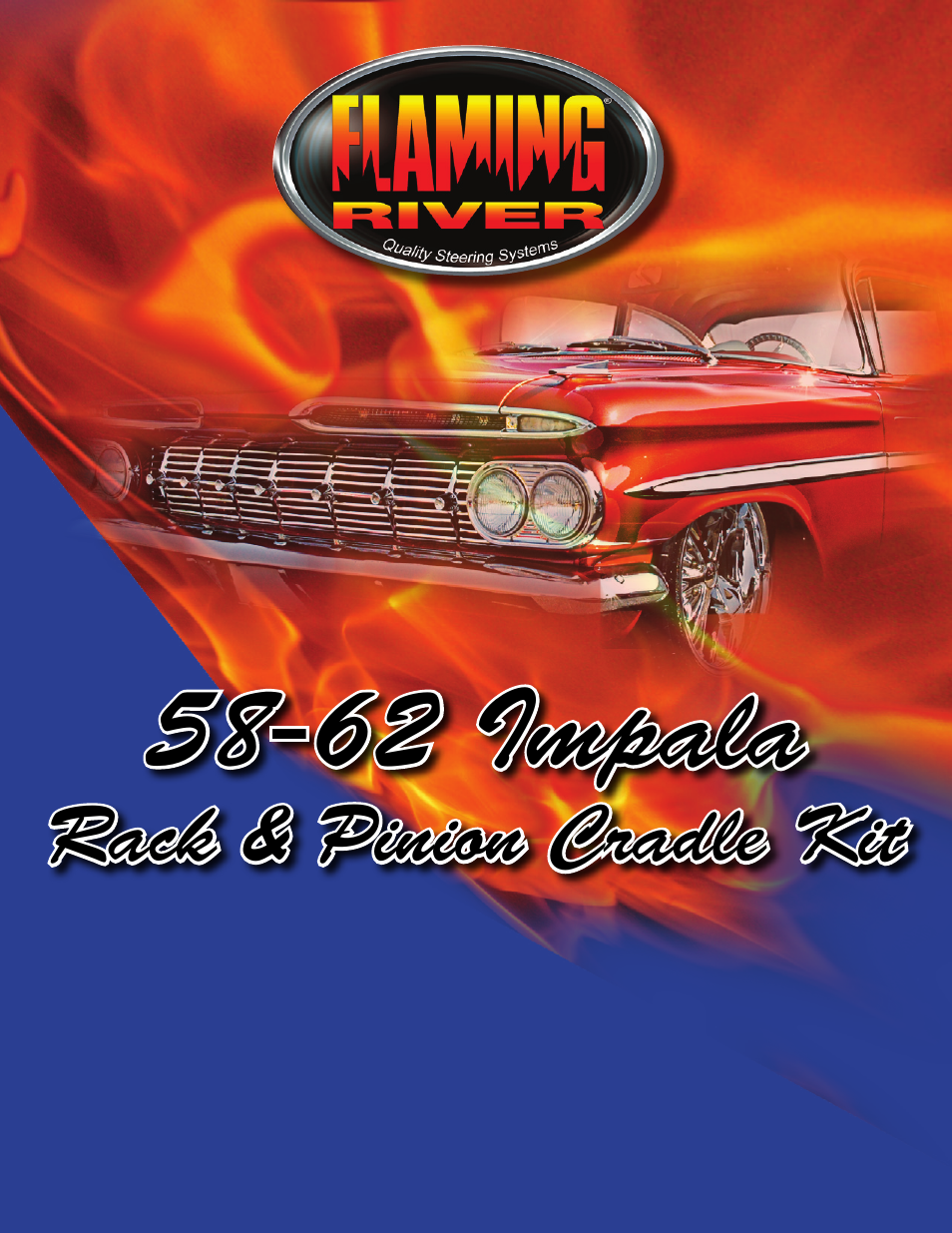Flaming River Impala Rack & Pinion Cradle Kit 1958-64 User Manual | 14 pages