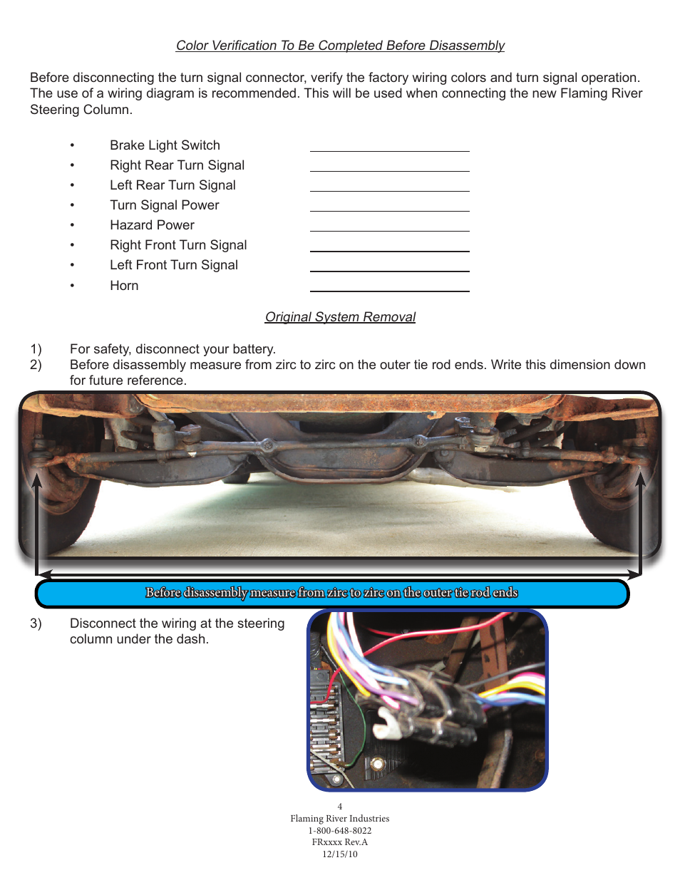 Flaming River Impala Rack & Pinion Cradle Kit 1958-64 User Manual | Page 5 / 14