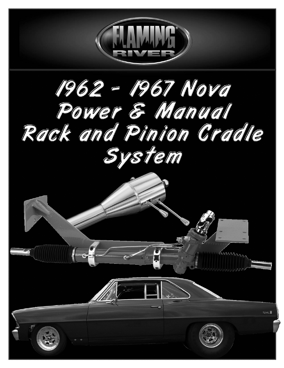 Flaming River Nova Rack and Pinion Cradle Kits 1962-67 User Manual | 11 pages