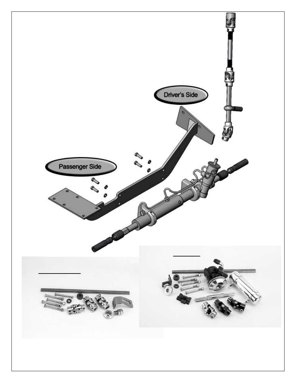 Flaming River Nova Rack and Pinion Cradle Kits 1962-67 User Manual | Page 3 / 11