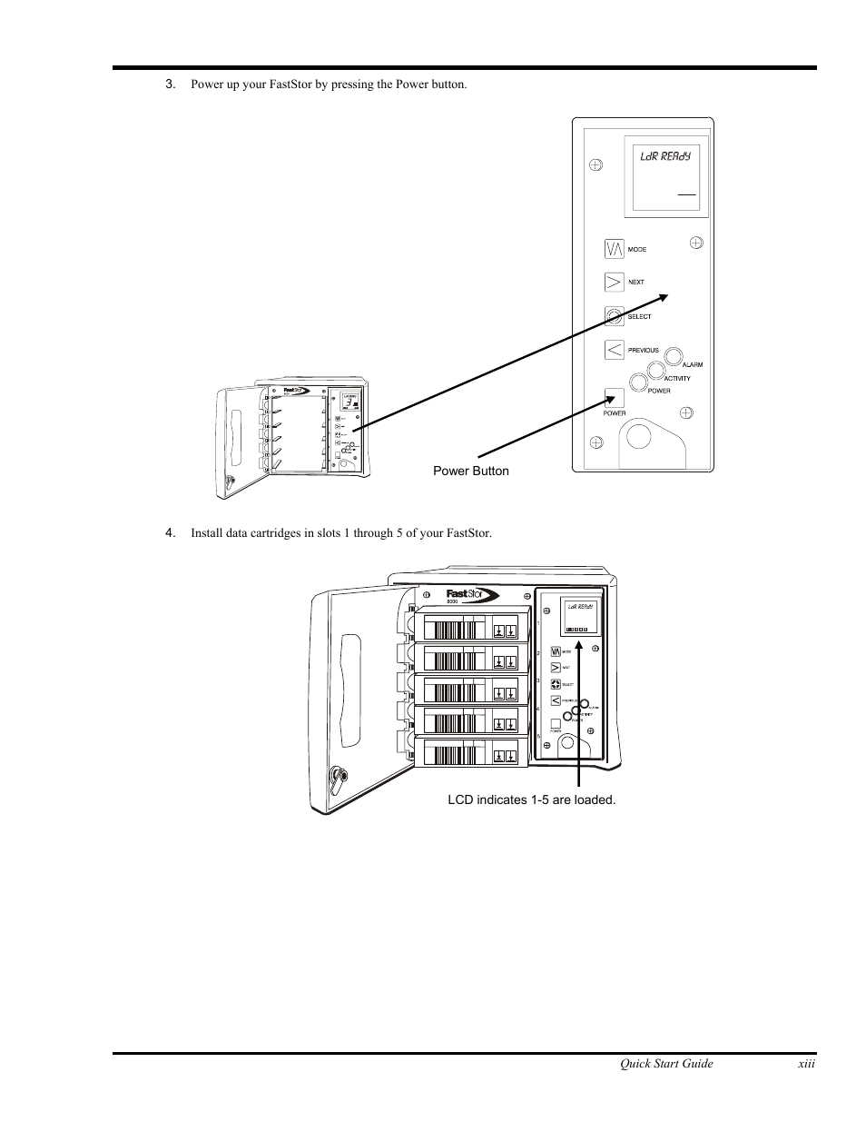 ADIC FastStor Mass Storage Device User Manual | Page 13 / 68